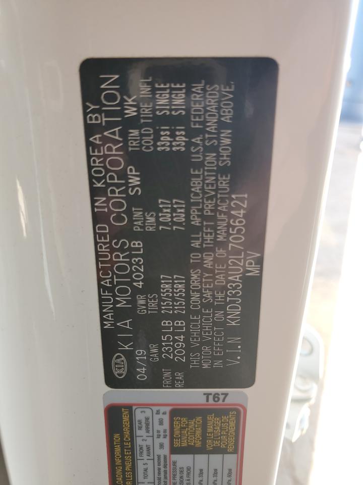 2020 Kia Soul Ex VIN: KNDJ33AU2L7056421 Lot: 82267015