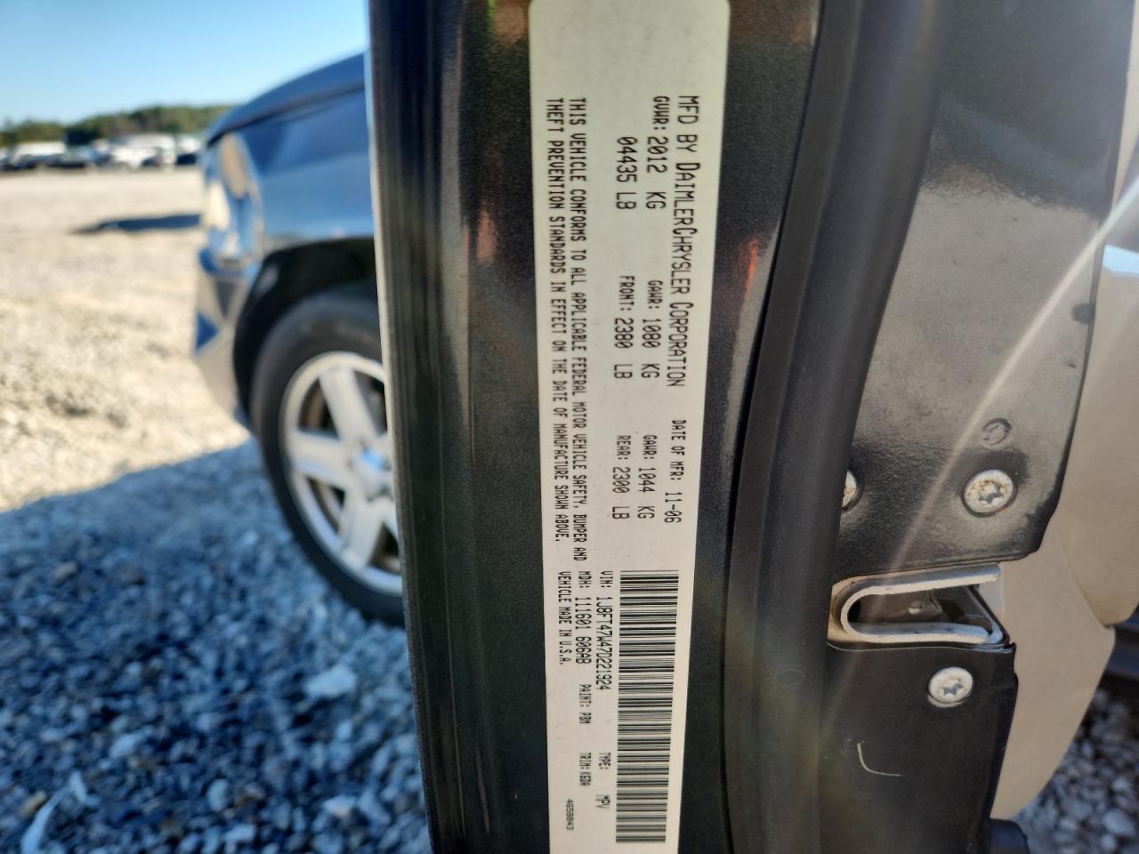 2007 Jeep Compass VIN: 1J8FT47W47D221924 Lot: 86438895
