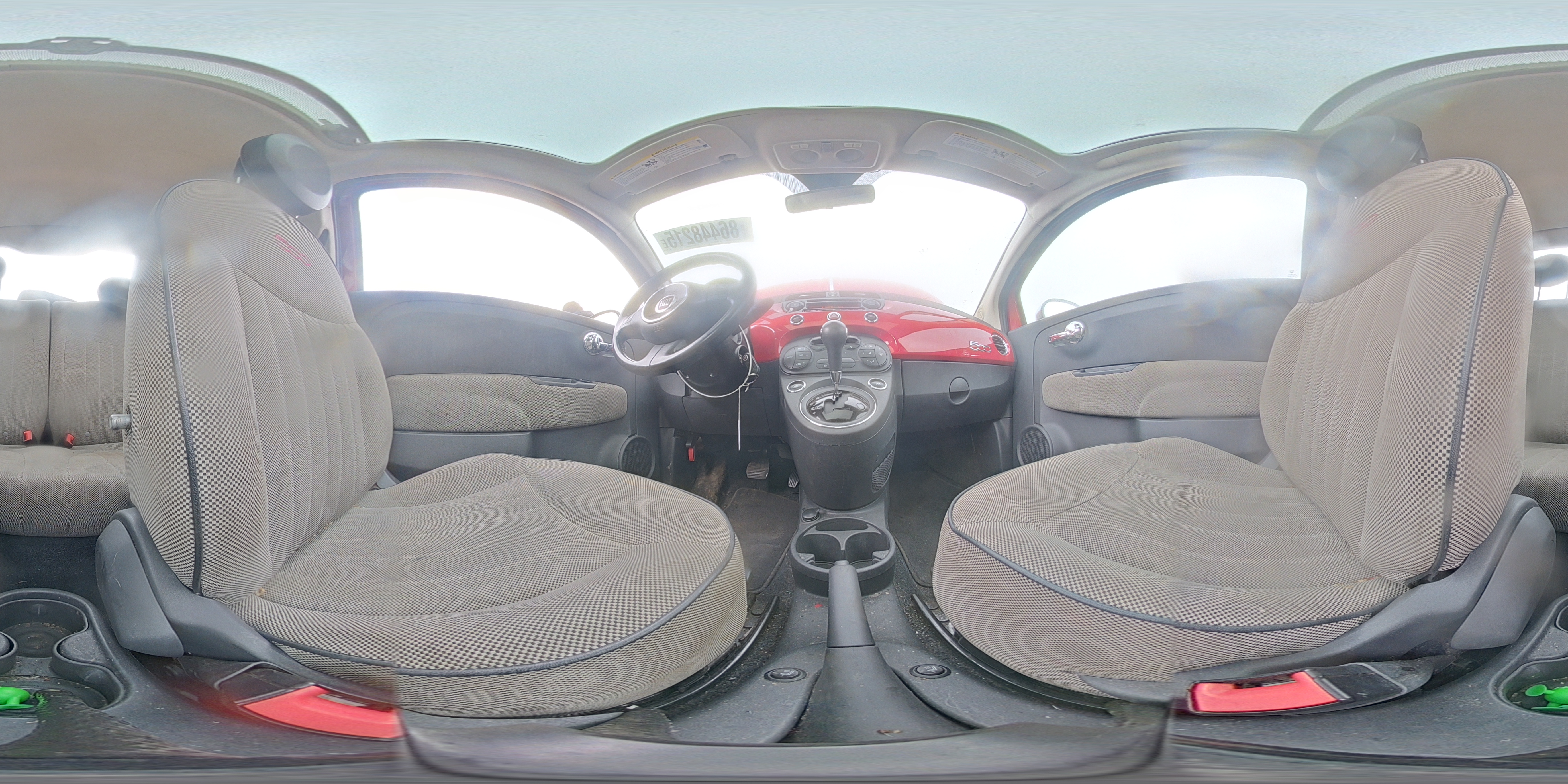 2012 Fiat 500 Lounge VIN: 3C3CFFCR7CT106417 Lot: 86448215