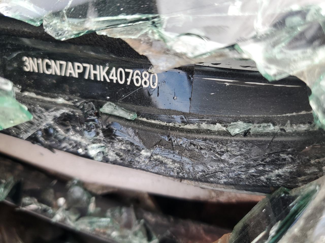 2017 Nissan Versa S VIN: 3N1CN7AP7HK407680 Lot: 82196995