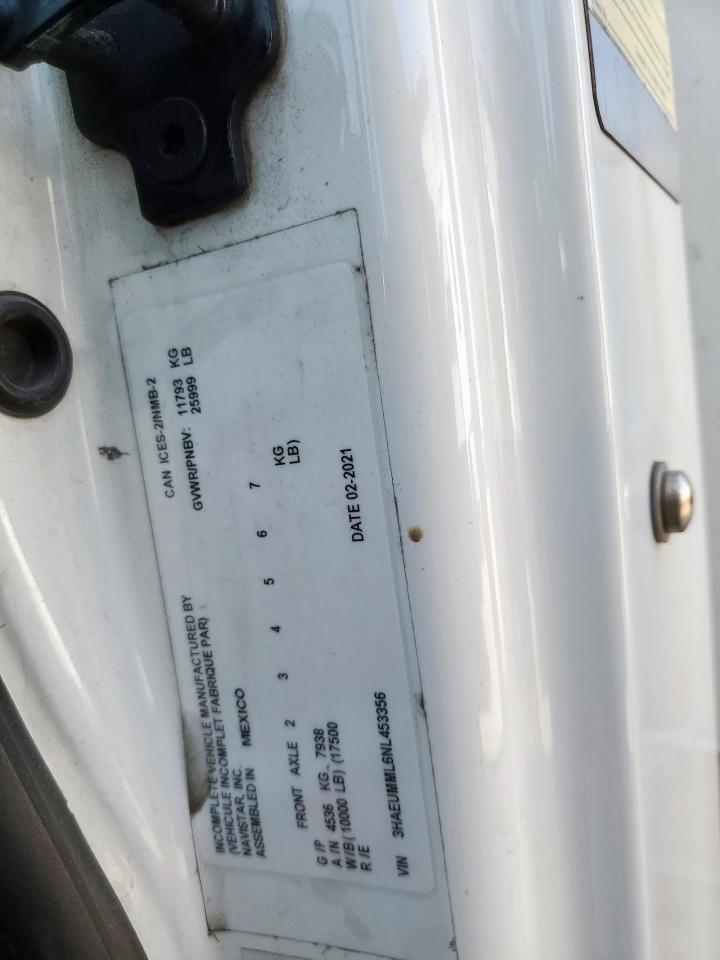 2022 International Mv607 - Box Truck VIN: 3HAEUMML6NL453356 Lot: 84650995