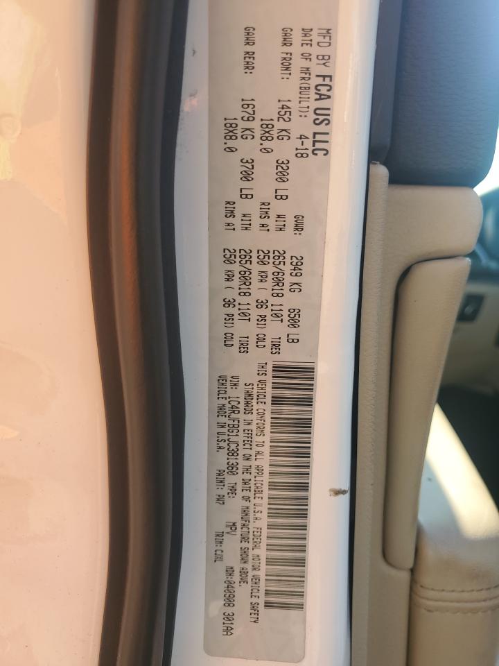 2018 Jeep Grand Cherokee Limited VIN: 1C4RJFBG1JC381360 Lot: 82395055