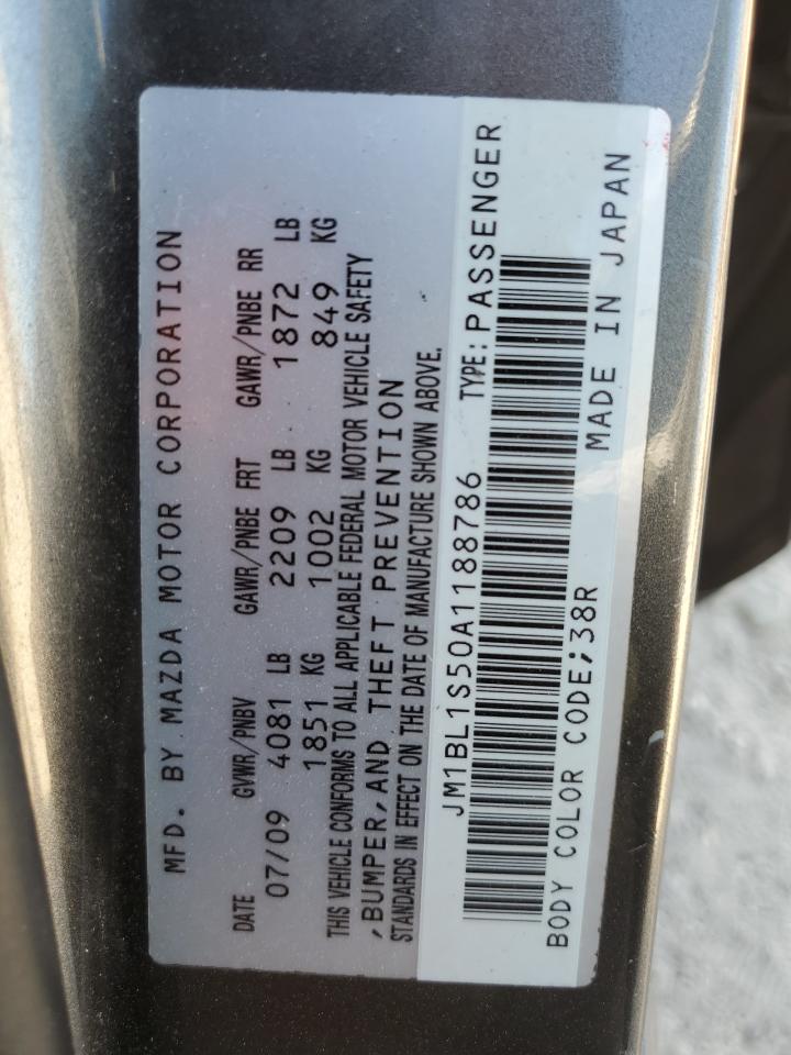 2010 Mazda 3 S VIN: JM1BL1S50A1188786 Lot: 86624505