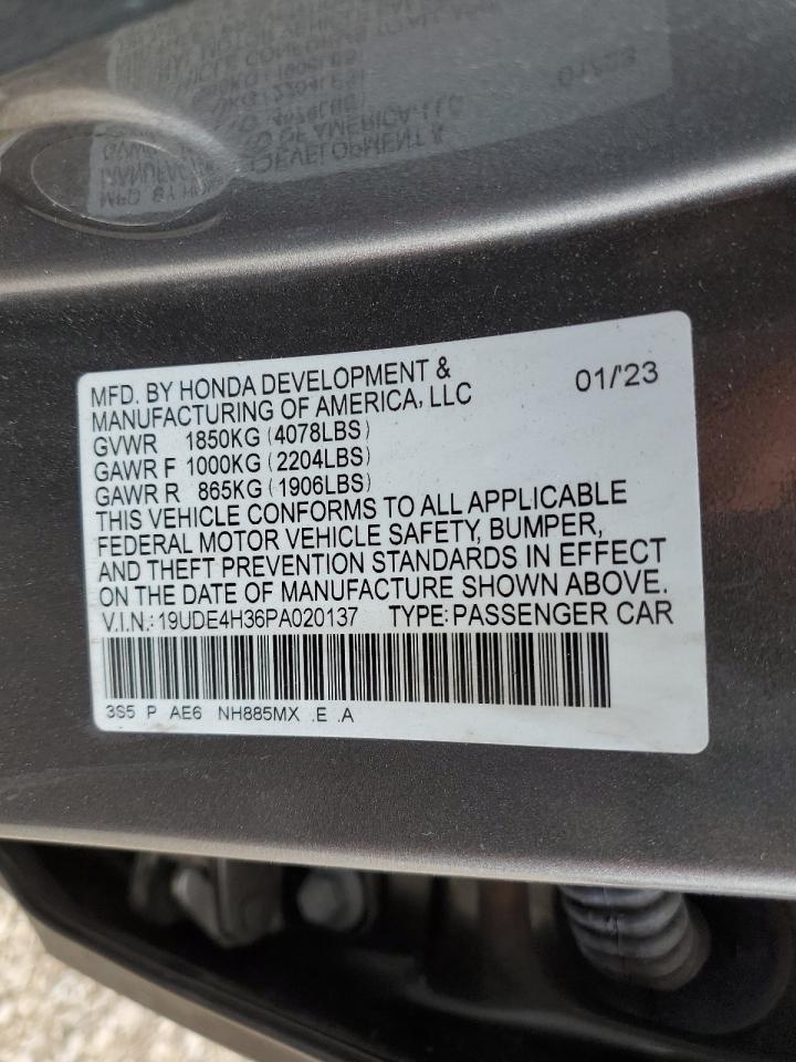 2023 Acura Integra A-Spec VIN: 19UDE4H36PA020137 Lot: 90407245