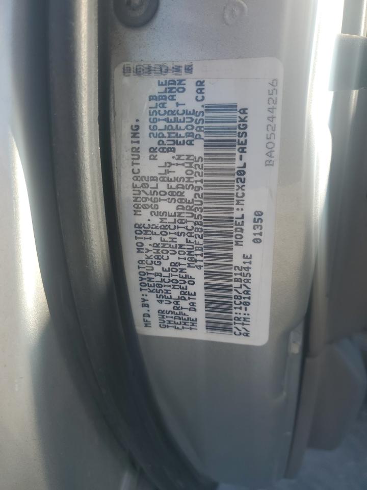 2003 Toyota Avalon Xl VIN: 4T1BF28B53U291225 Lot: 82402035