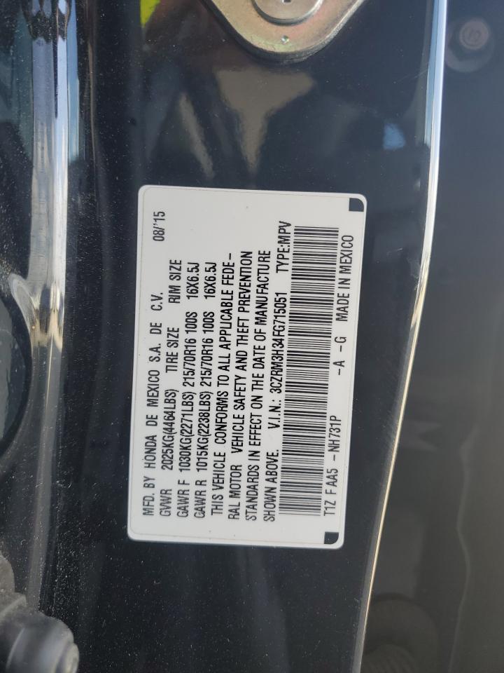 2015 Honda Cr-V Lx VIN: 3CZRM3H34FG715051 Lot: 82408295