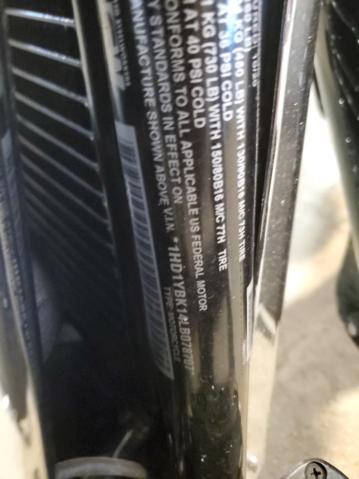 2020 Harley-Davidson Flhcs VIN: 1HD1YBK14LB078707 Lot: 82215105