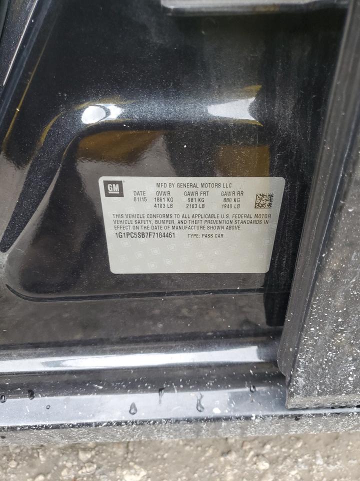 2015 Chevrolet Cruze Lt VIN: 1G1PC5SB7F7184461 Lot: 85088645