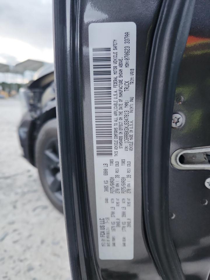 2018 Ram 1500 St VIN: 1C6RR6KGXJS347813 Lot: 82215125