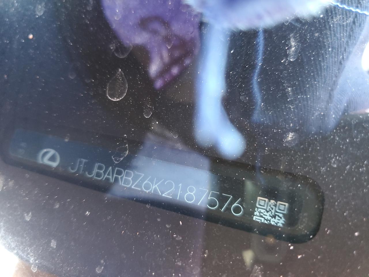 2019 Lexus Nx 300 Base VIN: JTJBARBZ6K2187576 Lot: 86805805