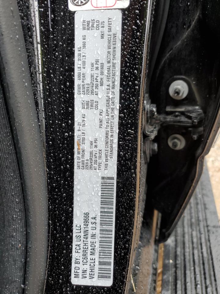 2022 Ram 1500 Limited VIN: 1C6RREHT4NN149666 Lot: 90345575