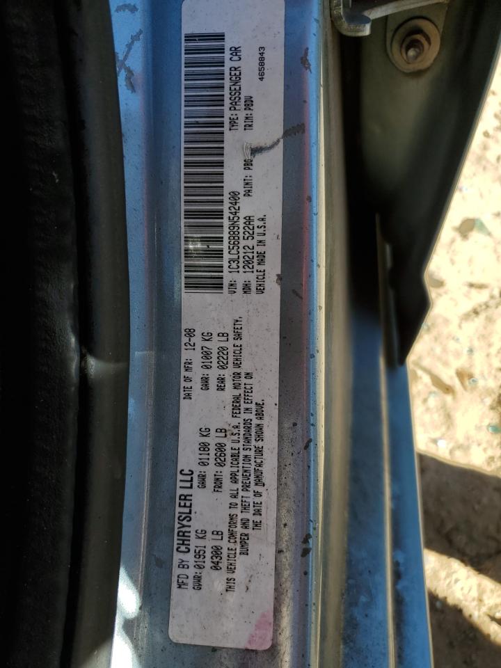 2009 Chrysler Sebring Touring VIN: 1C3LC56B89N542400 Lot: 82589075