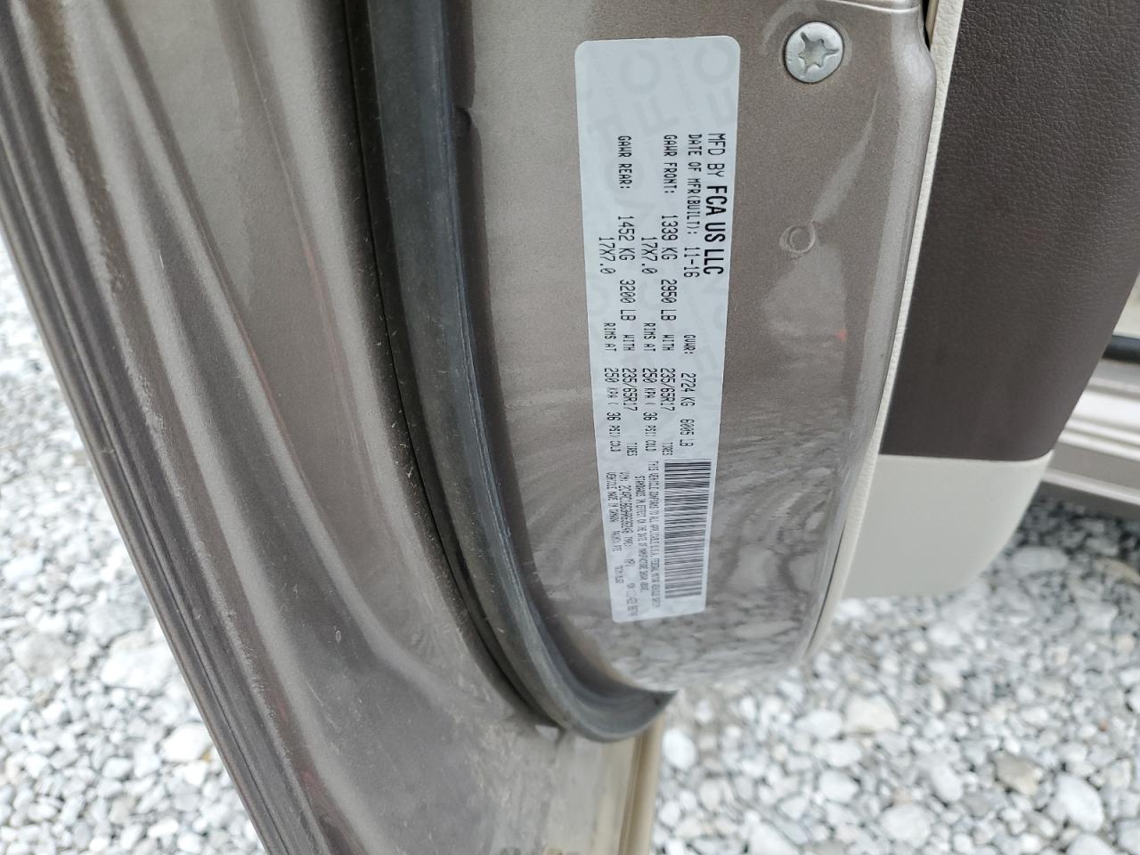 2017 Chrysler Pacifica Touring L VIN: 2C4RC1BG3HR636248 Lot: 89508955