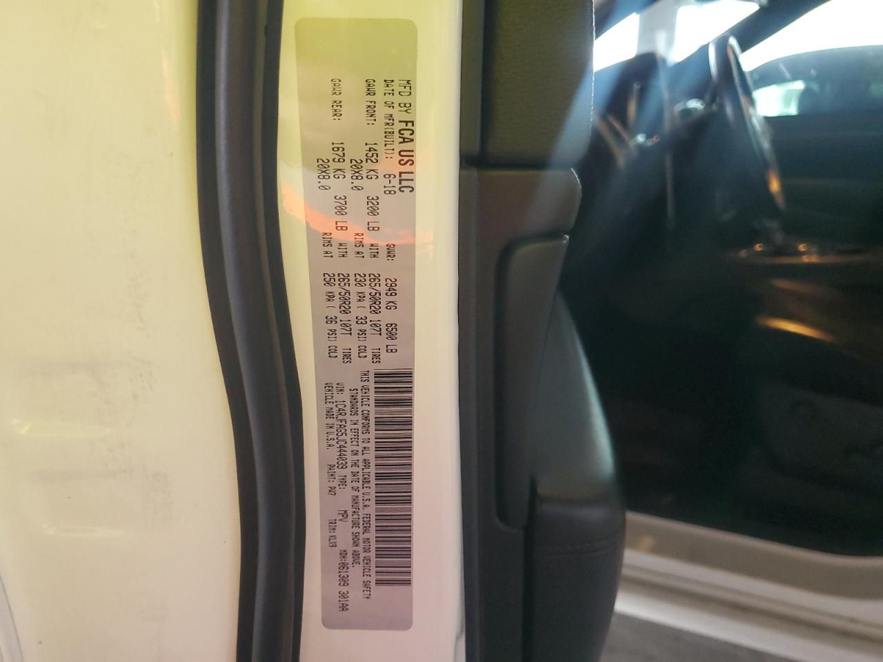 2018 Jeep Grand Cherokee Laredo VIN: 1C4RJFAG5JC444039 Lot: 86150075