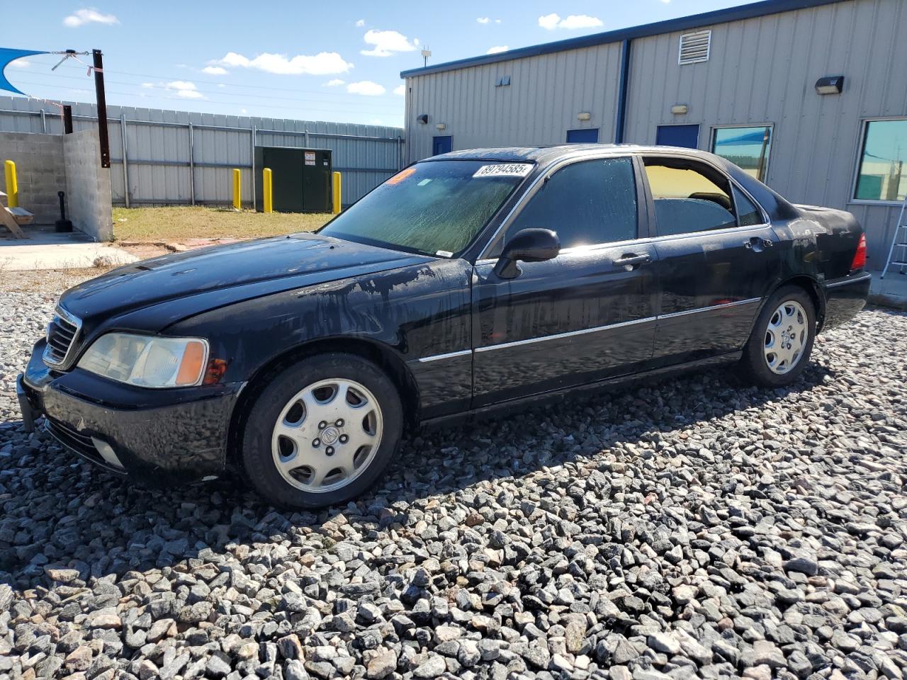 2001 ACURA RL BLACK VIN: JH4KA966X1C000494