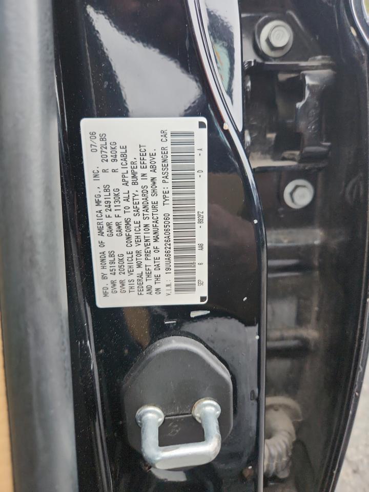 2006 Acura 3.2Tl VIN: 19UUA66226A065060 Lot: 90238335