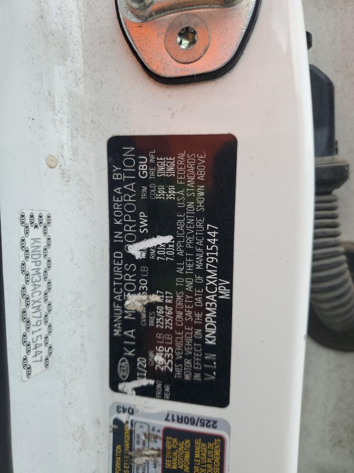 2021 Kia Sportage Lx VIN: KNDPM3ACXM7915447 Lot: 82326745