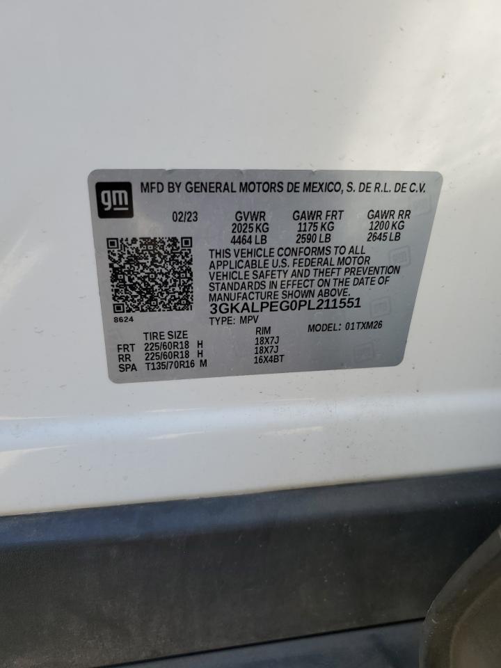 2023 GMC Terrain Slt VIN: 3GKALPEG0PL211551 Lot: 86815535