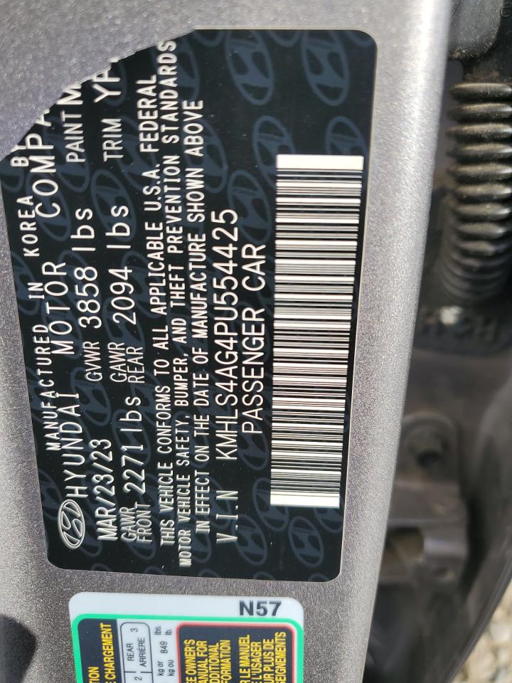 2023 Hyundai Elantra Sel VIN: KMHLS4AG4PU554425 Lot: 86213085