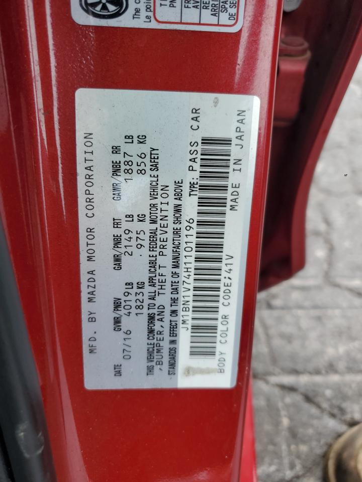 2017 Mazda 3 Touring VIN: JM1BN1V74H1101196 Lot: 85712265