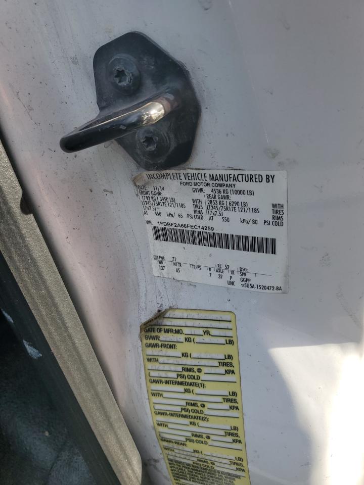2015 Ford F250 Super Duty VIN: 1FDBF2A66FEC14259 Lot: 84816455