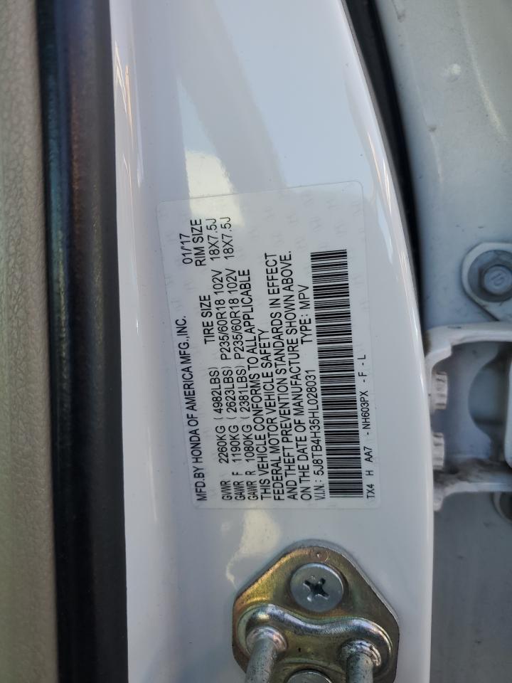 2017 Acura Rdx VIN: 5J8TB4H35HL028031 Lot: 91111585