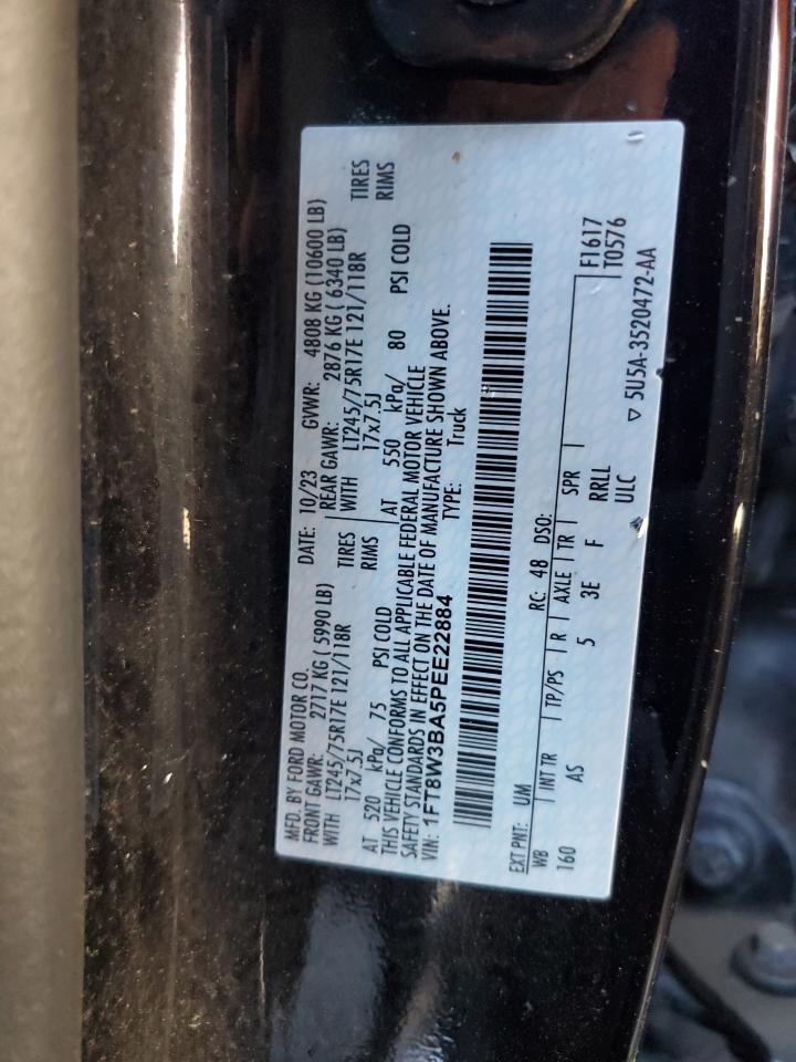 2023 Ford F350 Super Duty VIN: 1FT8W3BA5PEE22884 Lot: 86165615