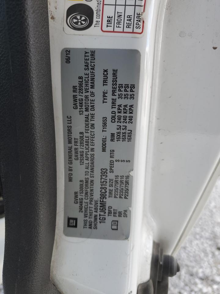 2012 GMC Canyon Sle VIN: 1GTJ6MF98C8157393 Lot: 70946445