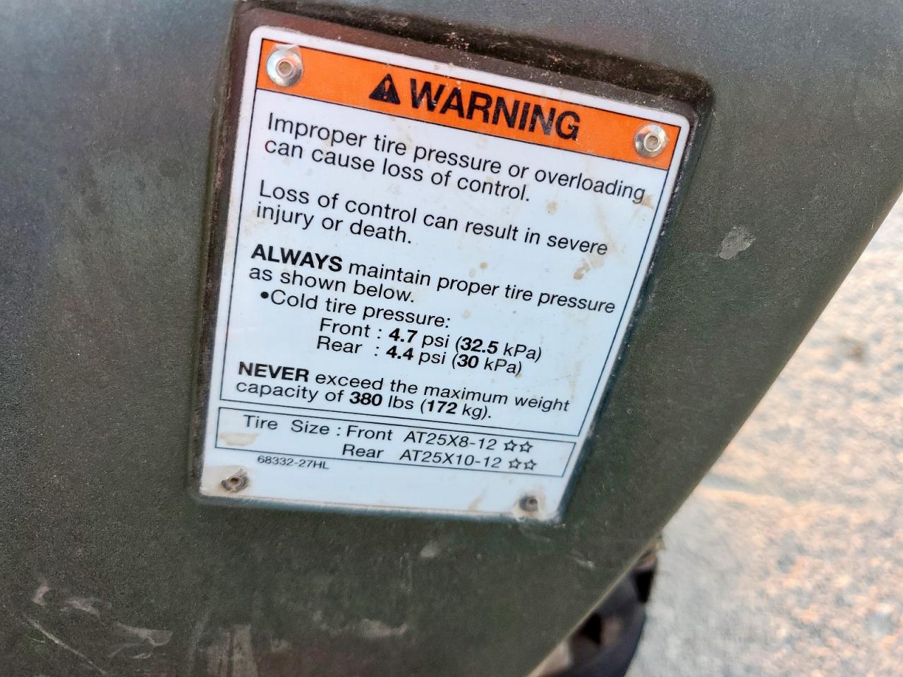 2025 Suzuki Lt-F400 F VIN: 5SAAK4E39S7100197 Lot: 82006155