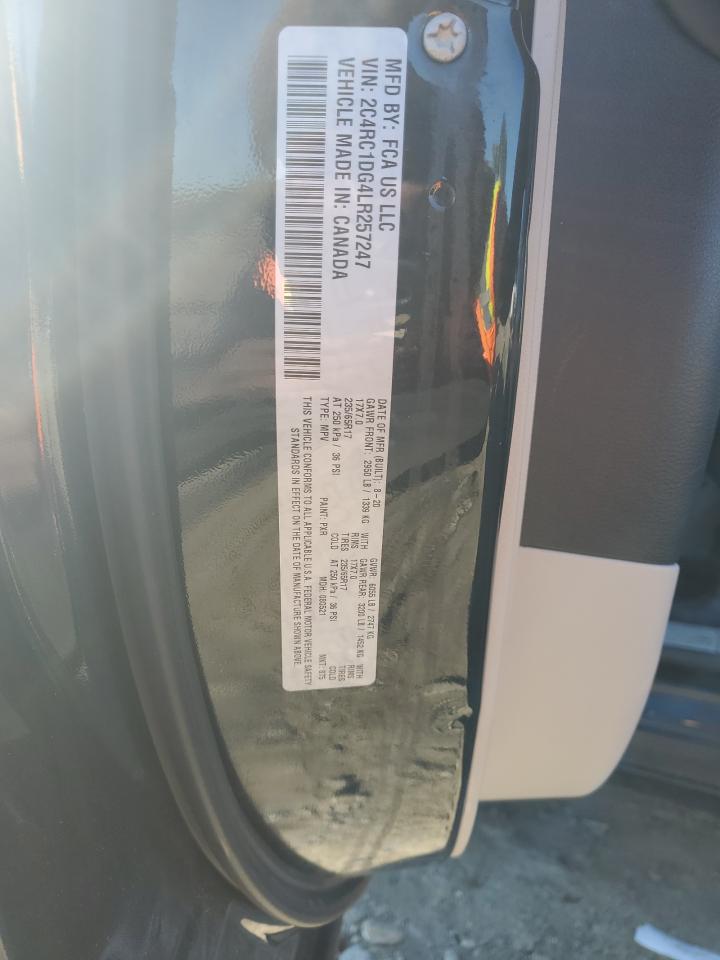 2020 Chrysler Voyager Lxi VIN: 2C4RC1DG4LR257247 Lot: 82579125