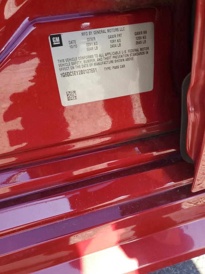 2011 Cadillac Cts VIN: 1G6DC5EY2B0127651 Lot: 89666405