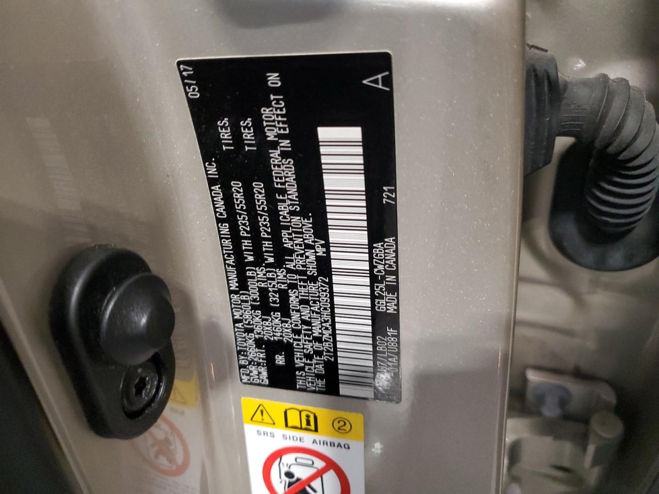 2017 Lexus Rx 350 Base VIN: 2T2BZMCA3HC099372 Lot: 84363005