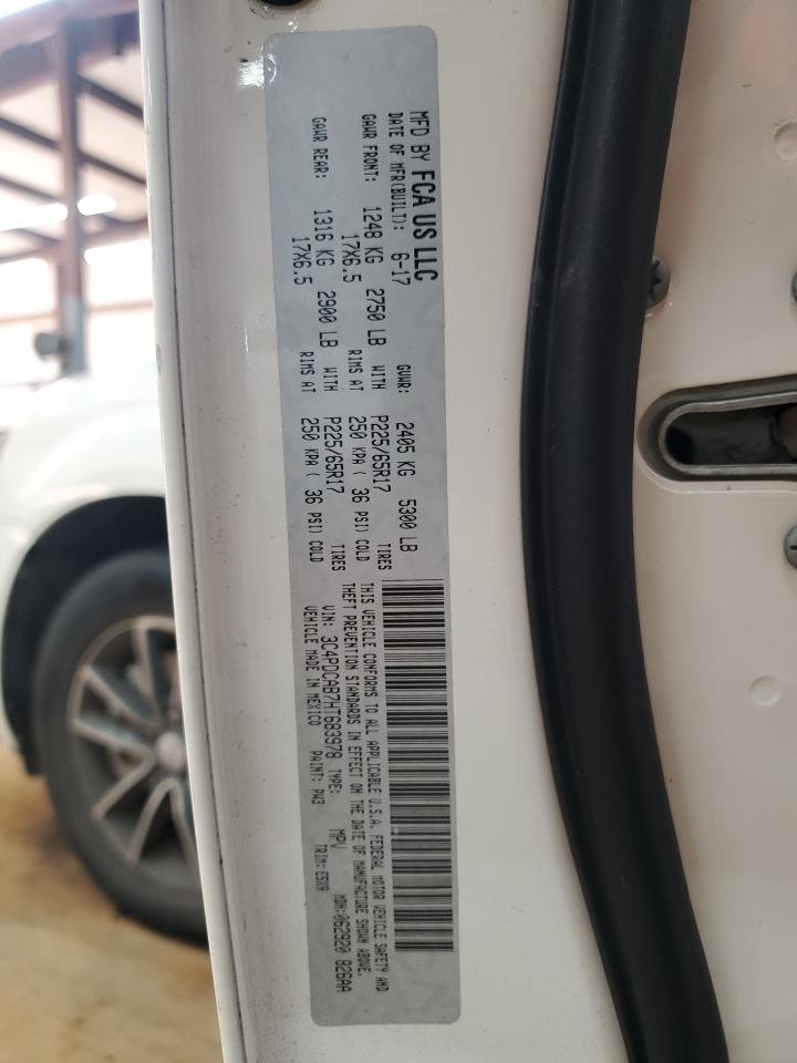 2017 Dodge Journey Se VIN: 3C4PDCAB7HT683978 Lot: 86801175
