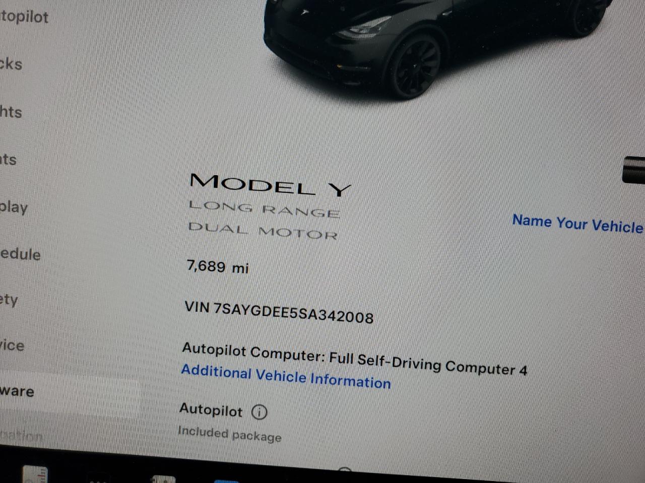 2025 Tesla Model Y VIN: 7SAYGDEE5SA342008 Lot: 81934995