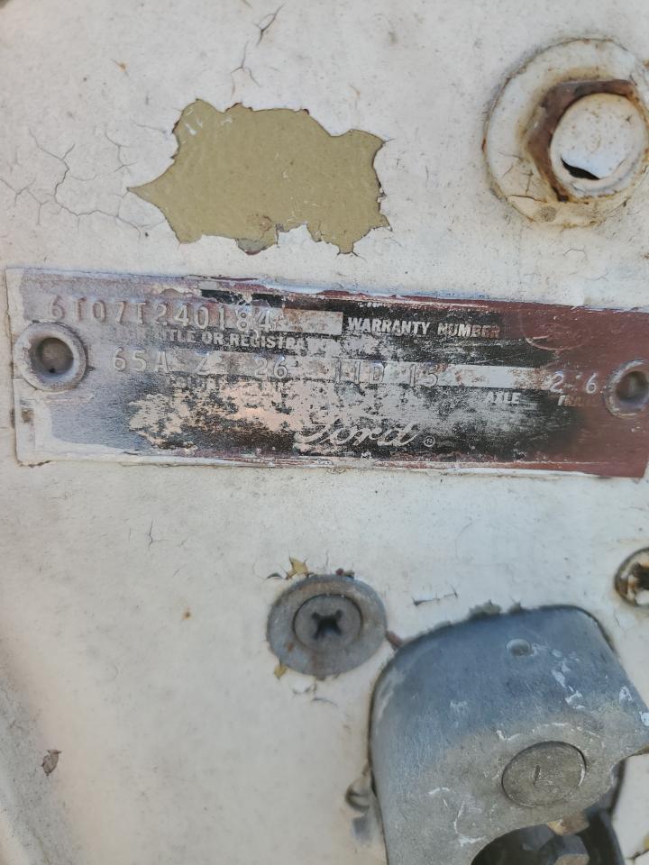 1966 Ford Mustang VIN: 6T07T240184 Lot: 90438325