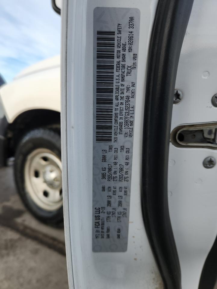 2018 Ram 1500 St VIN: 1C6RR7FG3JS237640 Lot: 90816145