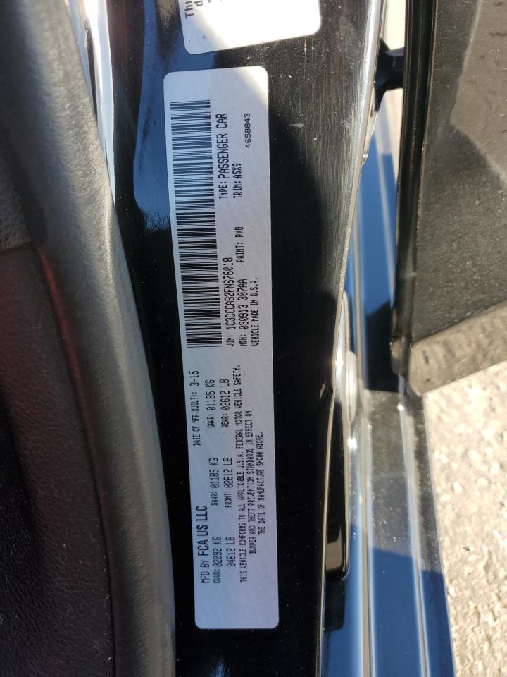 2015 Chrysler 200 Limited VIN: 1C3CCCAB2FN676018 Lot: 82621895