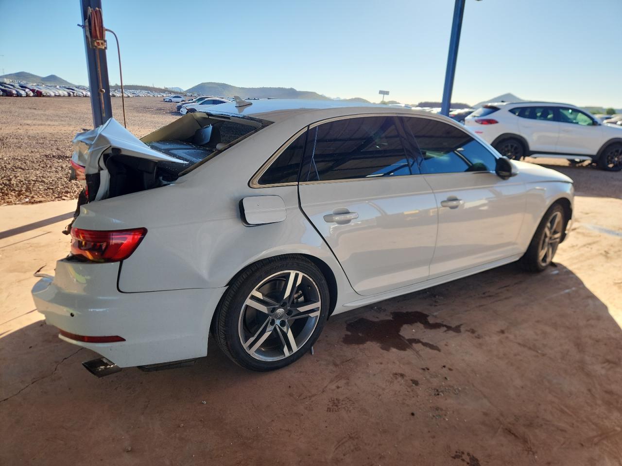 2017 Audi A4 Premium Plus white null gas WAUENAF49HN060166 photo #4