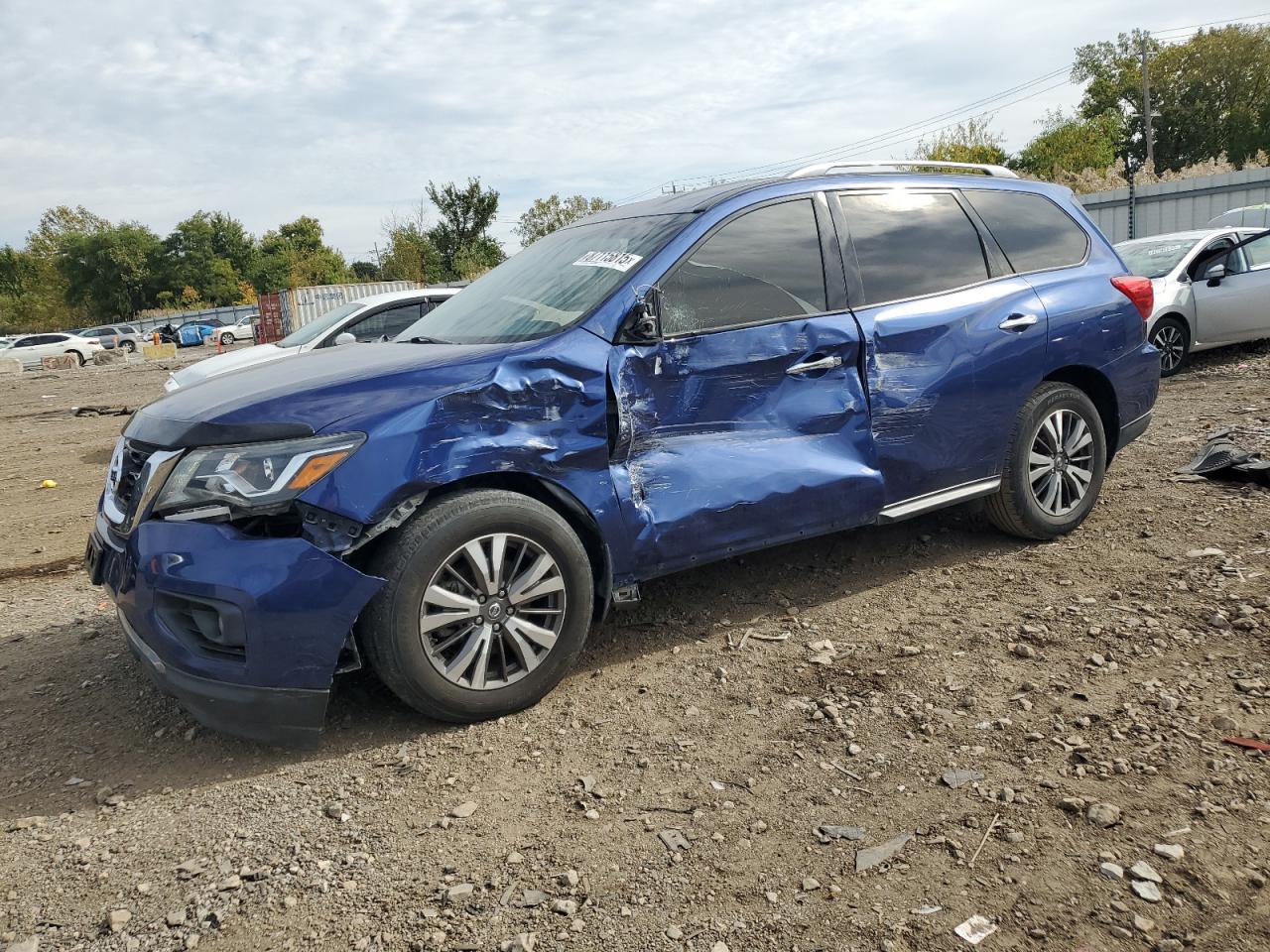 2020 Nissan Pathfinder Platinum blue null gas 5N1DR2BN9LC587809 photo #1