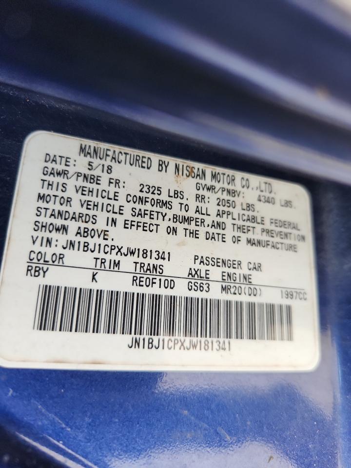 2018 Nissan Rogue Sport S VIN: JN1BJ1CPXJW181341 Lot: 85859185