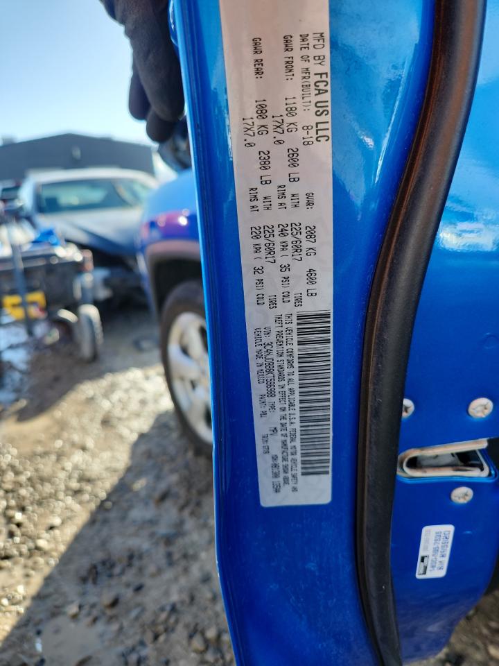 2019 Jeep Compass Latitude VIN: 3C4NJDBB8KT596988 Lot: 86320505