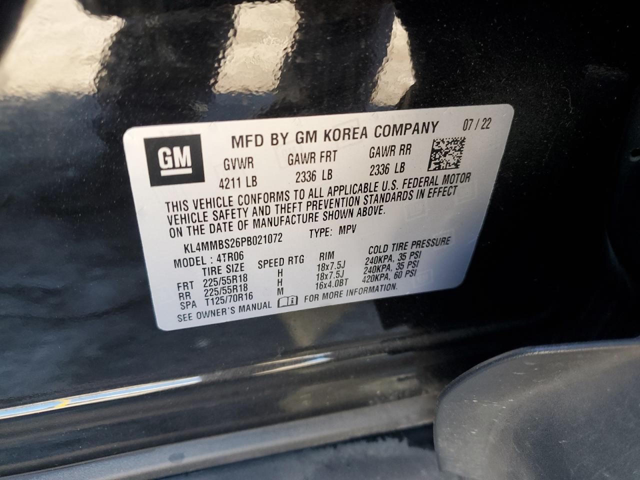 2023 Buick Encore Gx Preferred VIN: KL4MMBS26PB021072 Lot: 92802605