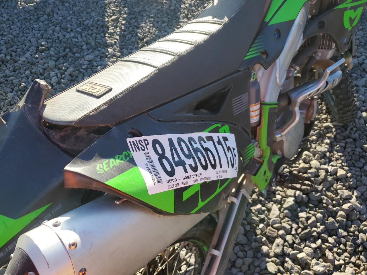 2015 Kawasaki Kx450 F VIN: JKAKXGFC6FA035458 Lot: 84966715