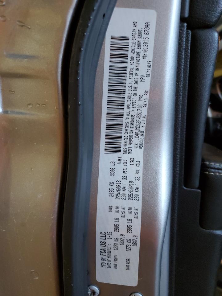 2015 Jeep Cherokee Limited VIN: 1C4PJMDS2FW651716 Lot: 89560735