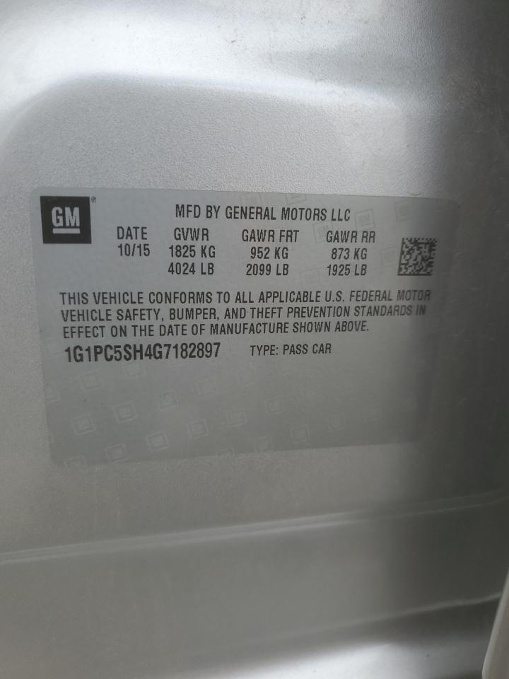 2016 Chevrolet Cruze Limi VIN: 182897 Lot: 86545195