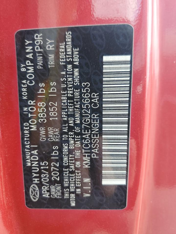 2016 Hyundai Veloster Turbo VIN: KMHTC6AE7GU256653 Lot: 86225085