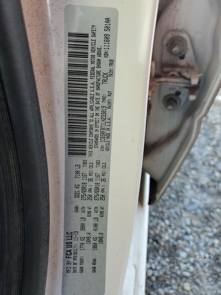 2020 Ram 1500 Big Horn/Lone Star VIN: 1C6SRFBT1LN233019 Lot: 86464225