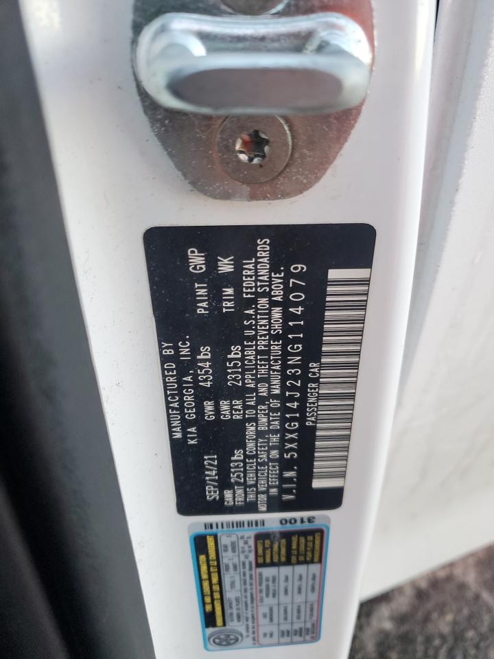 2022 Kia K5 Lxs VIN: 5XXG14J23NG114079 Lot: 87285635