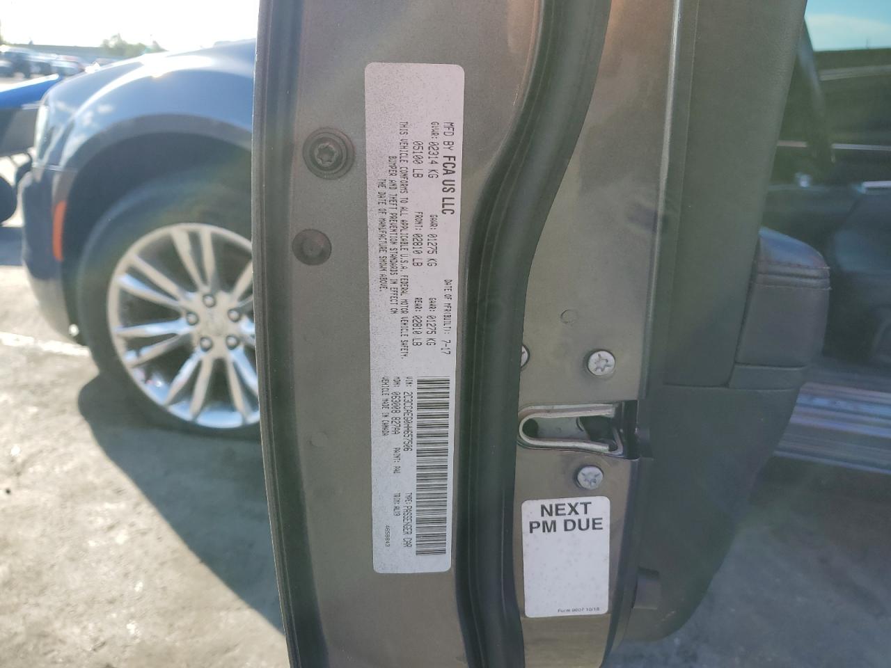 2017 Chrysler 300C VIN: 2C3CCAEG0HH657506 Lot: 86432855