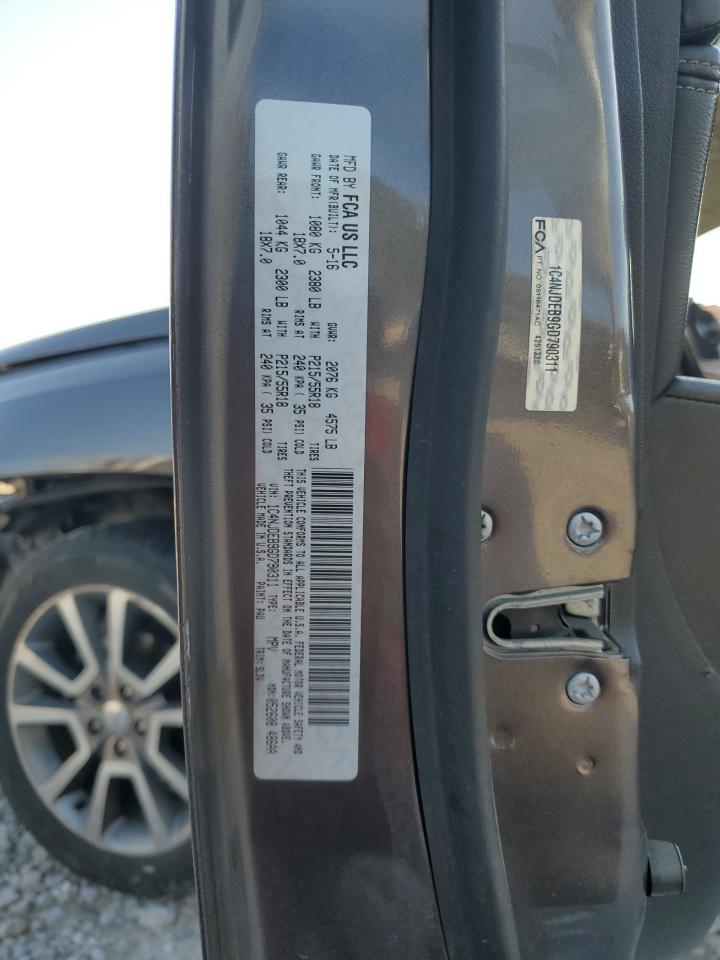 2016 Jeep Compass Latitude VIN: 1C4NJDEB9GD790311 Lot: 85491825